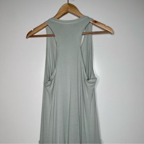 SUNDRY Anthropologie Mint Green Tiered Racerback Maxi Dress Size Small - Picture 4 of 9